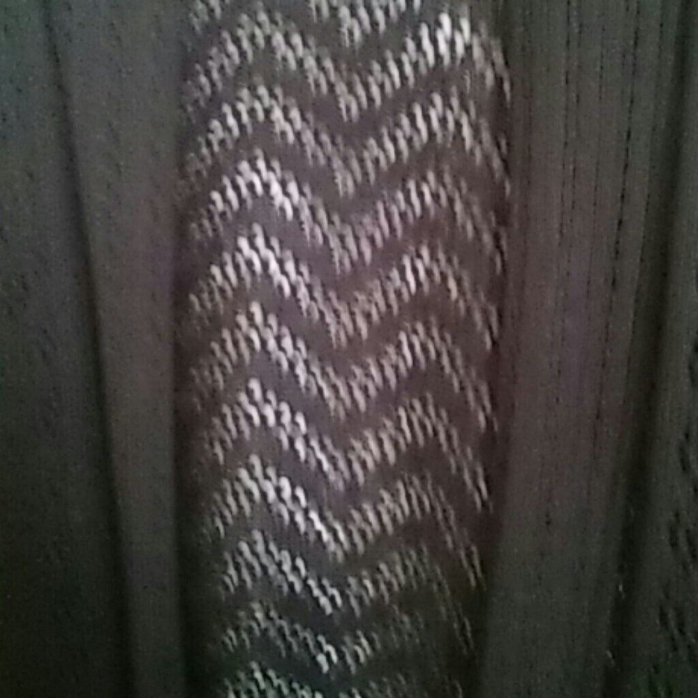 Summer-weight, black, long-sleeve cardigan - Picture 4 of 5